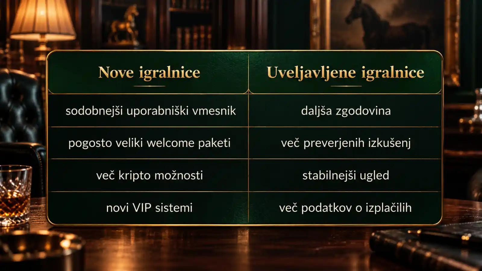Nove ali uveljavljene spletne igralnice